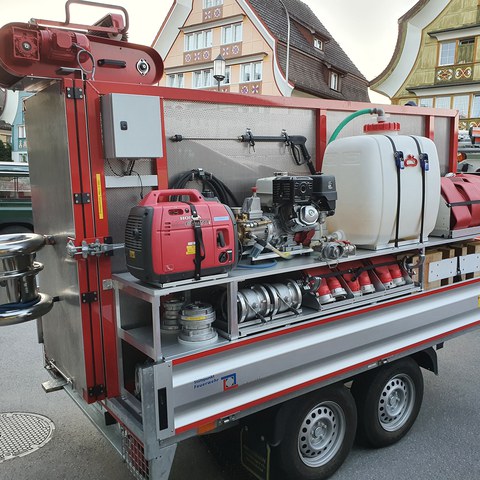 Schlauchverleger 110mm. Vergrösserte Ansicht