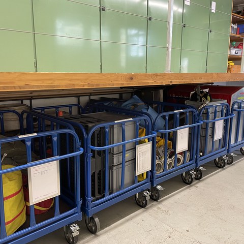 Modulwagen. Vergrösserte Ansicht