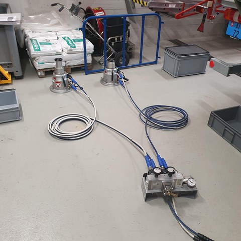 Schwerlastzylinder. Vergrösserte Ansicht