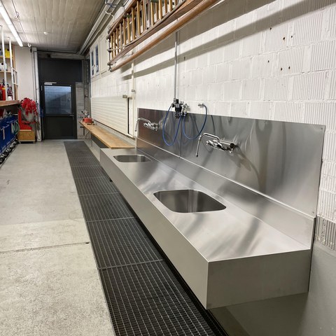 Grobreinigung Atemschutz. Vergrösserte Ansicht