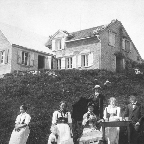 Bergwirtschaft mit Erweiterung, 1878. Vergrösserte Ansicht