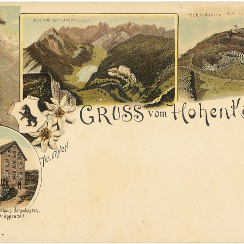 Touristische Ansichtskarte, 1894. Vergrösserte Ansicht