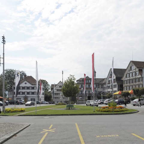 Dorfplatz Gais, Nina Baisch 2012. Vergrösserte Ansicht