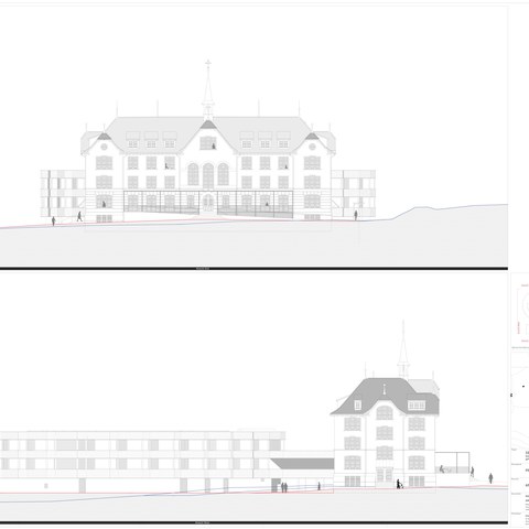 Bürgerheim Appenzell ANSICHTEN SUED, WEST. Vergrösserte Ansicht