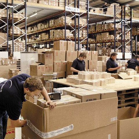 Lagerhalle. Vergrösserte Ansicht